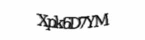 Security check image, please type the characters shown