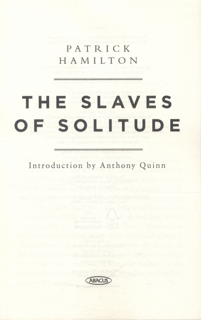 Slaves Of Solitude